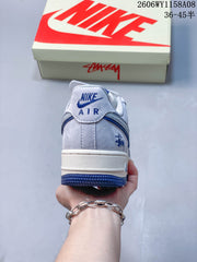 Nike Air Force 1 '07 Low Stüssy Nebula Gray Sneakers