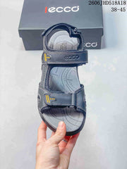 ECCO Adjustable Strap Sandals in Gray