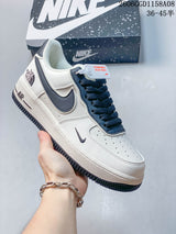 Nike Air Force 1 Low Cream Multi-Color Swoosh Sneakers