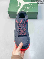 Jordan Flight Court Shoes in Navy and Red