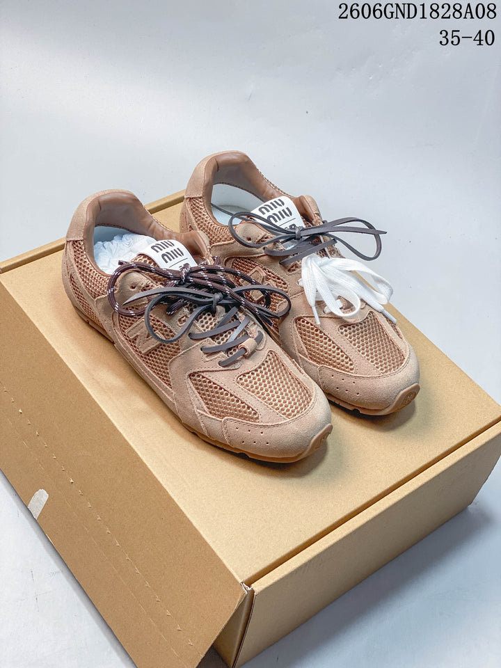 New Balance 530SL Sneakers in Green and Tan
