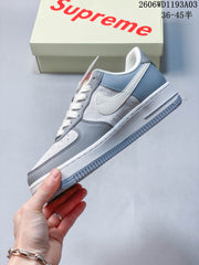 Nike Air Force 1 '07 Low Grey and White Sneakers