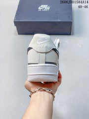 Nike Air Force 1 Low White Brown Sneakers