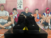 Jordan 14 Retro Black and Yellow High-Top Sneakers