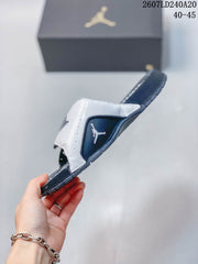 Nike Air Jordan Hydro II Retro Slides White/Navy 2607LD240A20