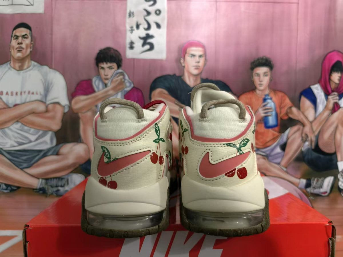 Nike Air More Uptempo Cherry Print Sneakers