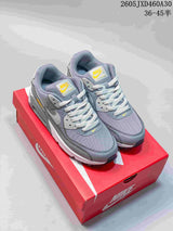Nike Air Max 90 Sneakers in Grey and Yellow