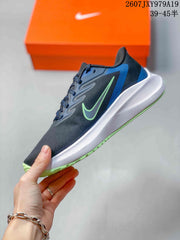 Nike Zoom Winflo 7 Men's Running Sneakers Navy Green 07JXY979A19