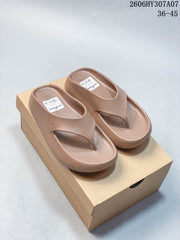 Nike Calm Slide Sandals in Taupe