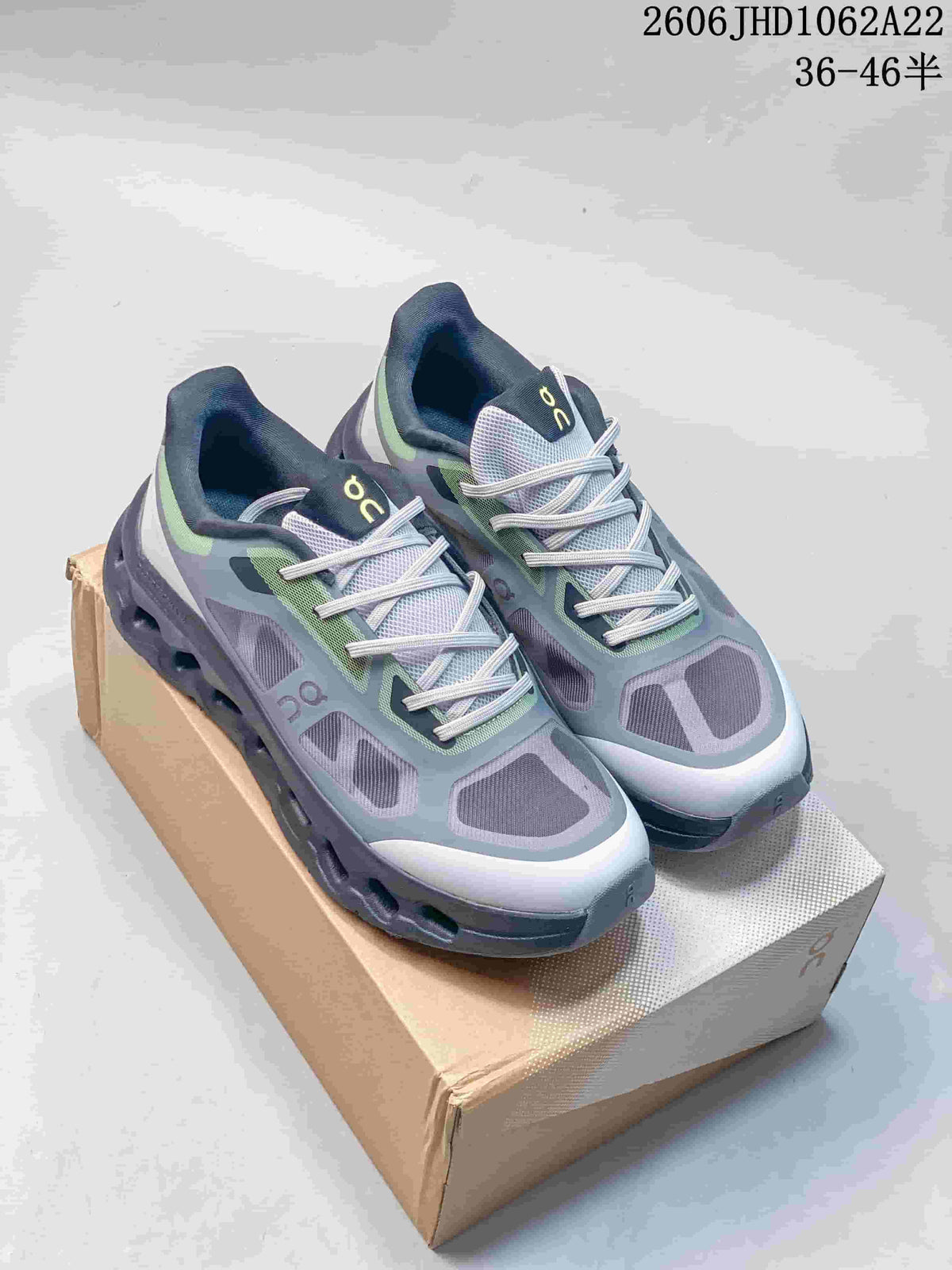 On Cloudtilt Remix Sneakers in Gray and Lime