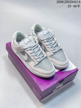 Nike SB Dunk Low Gray and White Skate Shoes IB4417-104