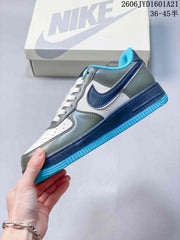 Nike Air Force 1 '07 Low White Green Blue Sneakers