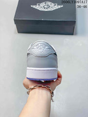 Jordan Air Jordan 1 Low Sneakers in Gray and White