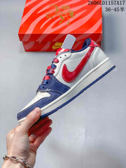 Jordan Air Jordan 1 Low Fragment x Travis Scott x Dior-Style Sneakers