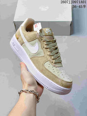 Nike Air Force 1 '07 Low Sneakers in Beige and White
