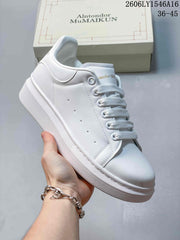 Alexander McQueen White Oversized Sole Low-Top Sneakers