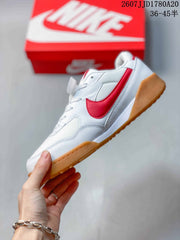 Nike Terra Manta Suede Sneakers White Red Gum Sole