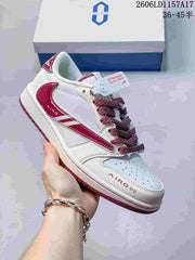 Jordan Air Jordan 1 Low White Burgundy Sneakers