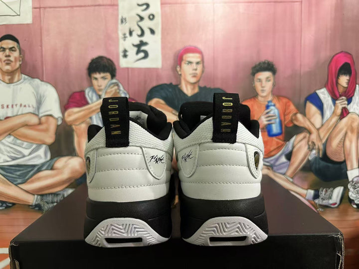 Jordan White Black Basketball Sneakers