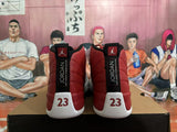Jordan 12 High-Top Sneakers in Red and White