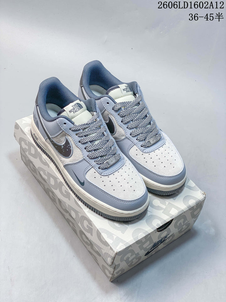 Nike Air Force 1 Low The North Face Style Sneakers, Grey