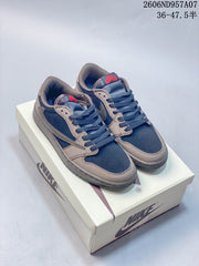 Jordan Travis Scott Air Jordan 1 Low OG Velvet Brown Sneakers