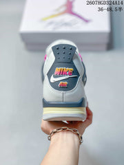 Jordan Air Jordan 4 Retro Comic White Black Pink Sneakers
