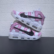 Nike Air More Uptempo Donut Sneakers in White and Pink