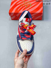 Jordan Air Jordan 1 Low Fragment x Travis Scott x Dior-Style Sneakers