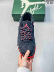 Jordan Flight Court Sneakers in Black and Red