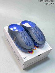 Nike Mind 001 Slides in Gray and Blue