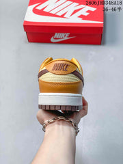 Nike SB Dunk Low Sneakers in Cream, Tan and Brown