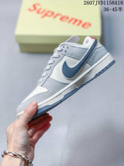 Nike SB Dunk Low Sneakers Gray White Black