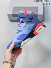 Jordan Air Jordan 6 High-Top Sneakers Blue Red 2607 TYD1161A21