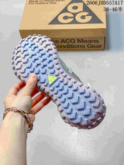 Nike ACG Mountain Fly Outdoor Sneakers, Gray and Mint