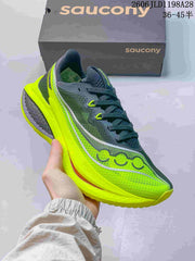 Saucony Endorphin Speed 5 Running Shoes, Gray and Volt