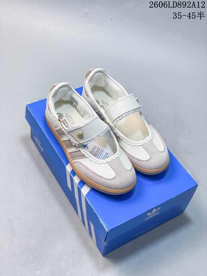 Adidas Samba Jane Mary Jane Sneakers White Beige