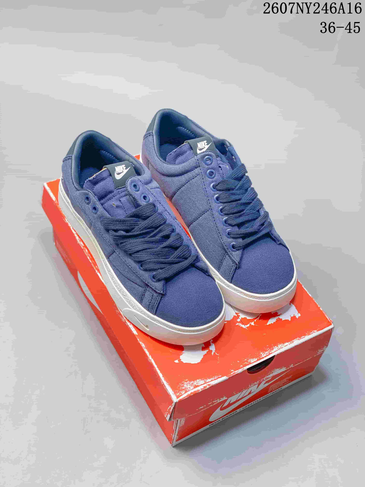 Nike Devin Booker Blazer Low Blue White Sneakers 2607NY246A16