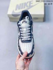 Nike Air Force 1 Low Sneakers Navy Floral White 2607JYD1155A15