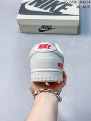 Nike Dunk Low Retro DIY Custom White Sneakers