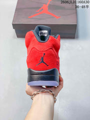 Jordan Air Jordan 5 High-Top Sneakers in Red and Black