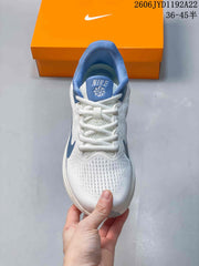 Nike ZoomX Running Shoes, White and Blue