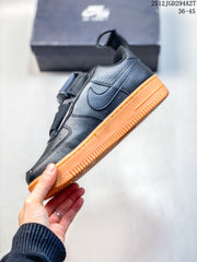 Nike Air Force 1 Utility BHM QS Low-Top Sneakers, Black and Orange