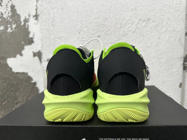 adidas Adizero Basketball Shoes Black Orange Lime