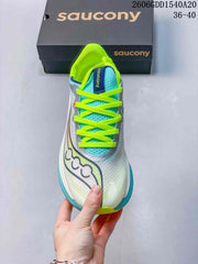 Saucony Endorphin Pro 5 Running Shoes, White and Aqua