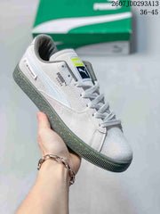 PUMA BMW MMS Suede XL Sneakers White and Gray 2607JDD293A13