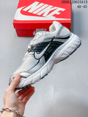 Nike Air Max Moto 2K White Silver Running Sneakers 354491-002