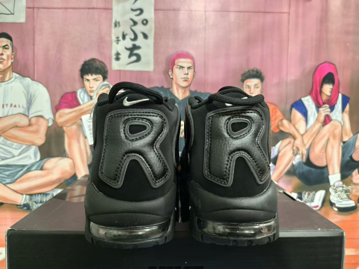 Nike Air More Uptempo Black Basketball Sneakers
