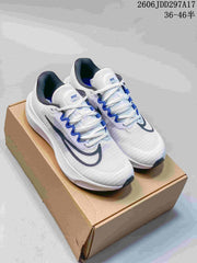 Nike Zoom Fly 5 White and Blue Running Shoes JDD297A17