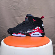 Jordan 6 Retro Black Red High-Top Sneakers
